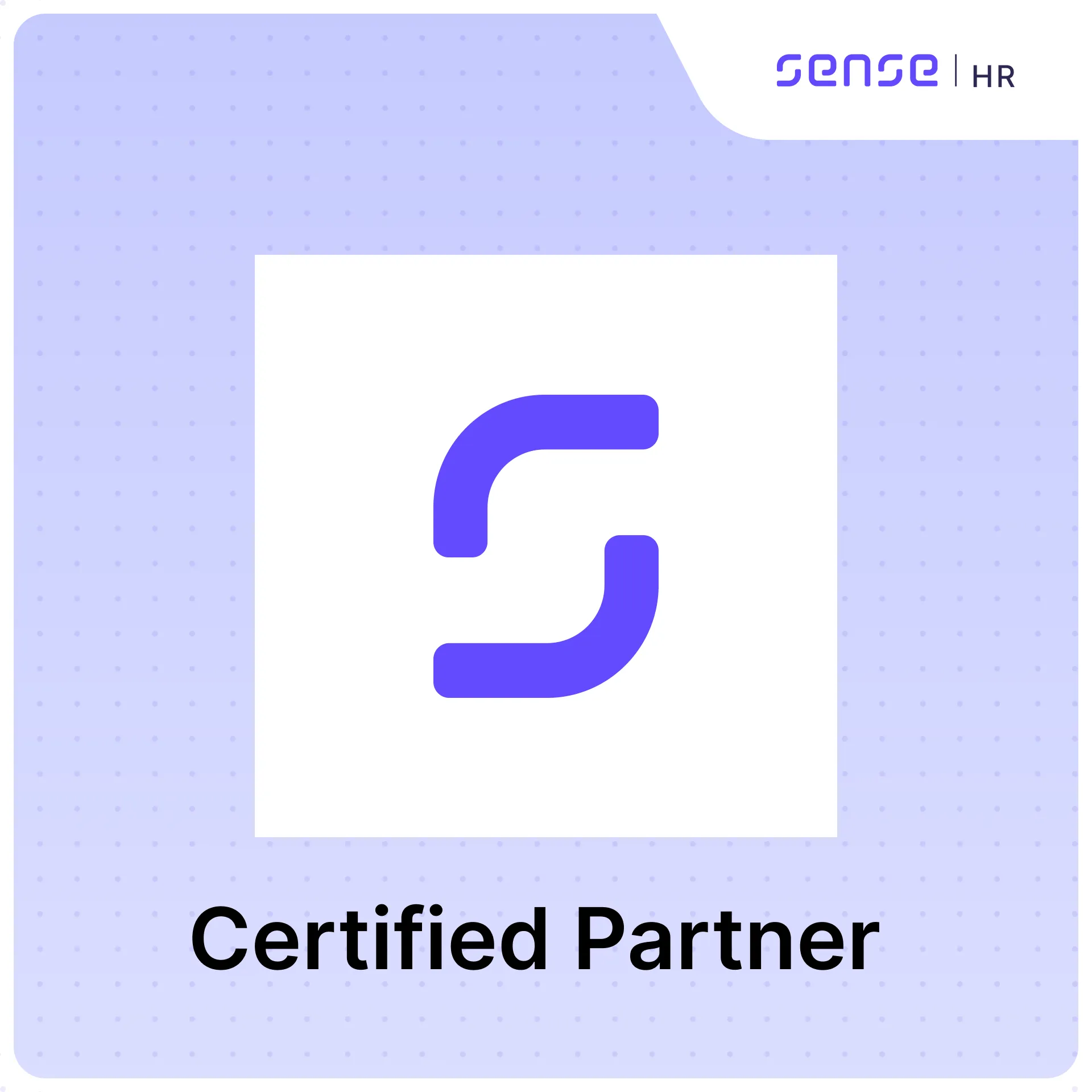 Sensehr accreditation badge - SenseHR Certified Partner